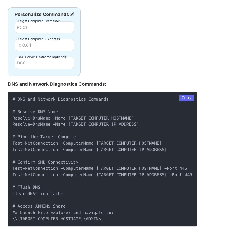 Interactive CMD Troubleshooter Screenshot