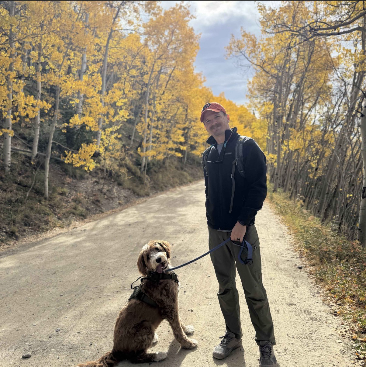 Mark Rood with dog